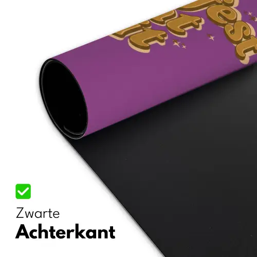 Manifest that shit - Paars - Glitter Muismat XXL klein -sfeer2
