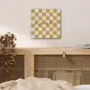 Patroon - Geblokt - Olijfgroen - Amore aluminium wit klein -sfeer3