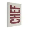 Chef - Rood - Japandi - Vintage PET vilt klein -3d