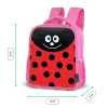 Dierenportret - Lieveheersbeestje - rood Kinderrugzak - Roze middel -productfoto_formaten