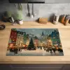 Kerstsfeer - Stadsplein - Kleurrijk Inductie beschermer vinyl 3mm klein -sfeer5