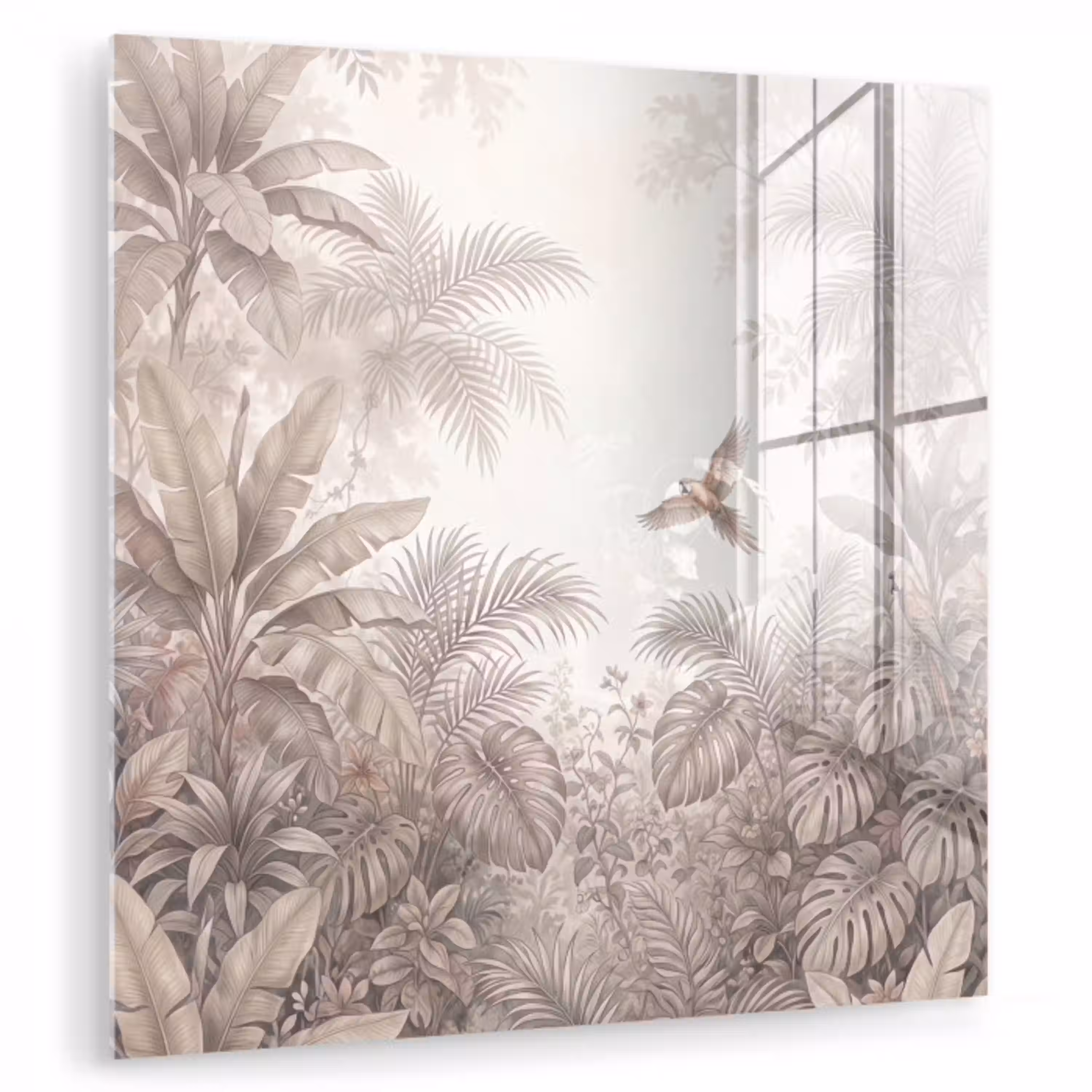 Papagaai - Jungle - Tropisch plexiglas 5mm klein -zzzproduct_nieuw