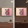 Planken - Boeken - Bladeren Light Box met batterij (Wandlamp) middel -sfeer3