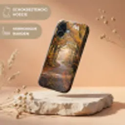 Bospad - Herfstbos - Bladeren - Oranje - Nostalgisch Toughcase MagSafe Apple iPhone 17 klein -USP_RandenV_NL