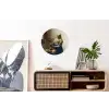 Het melkmeisje - Kunst - Oude meesters - Vermeer Wandcirkel aluminium klein -kantoor