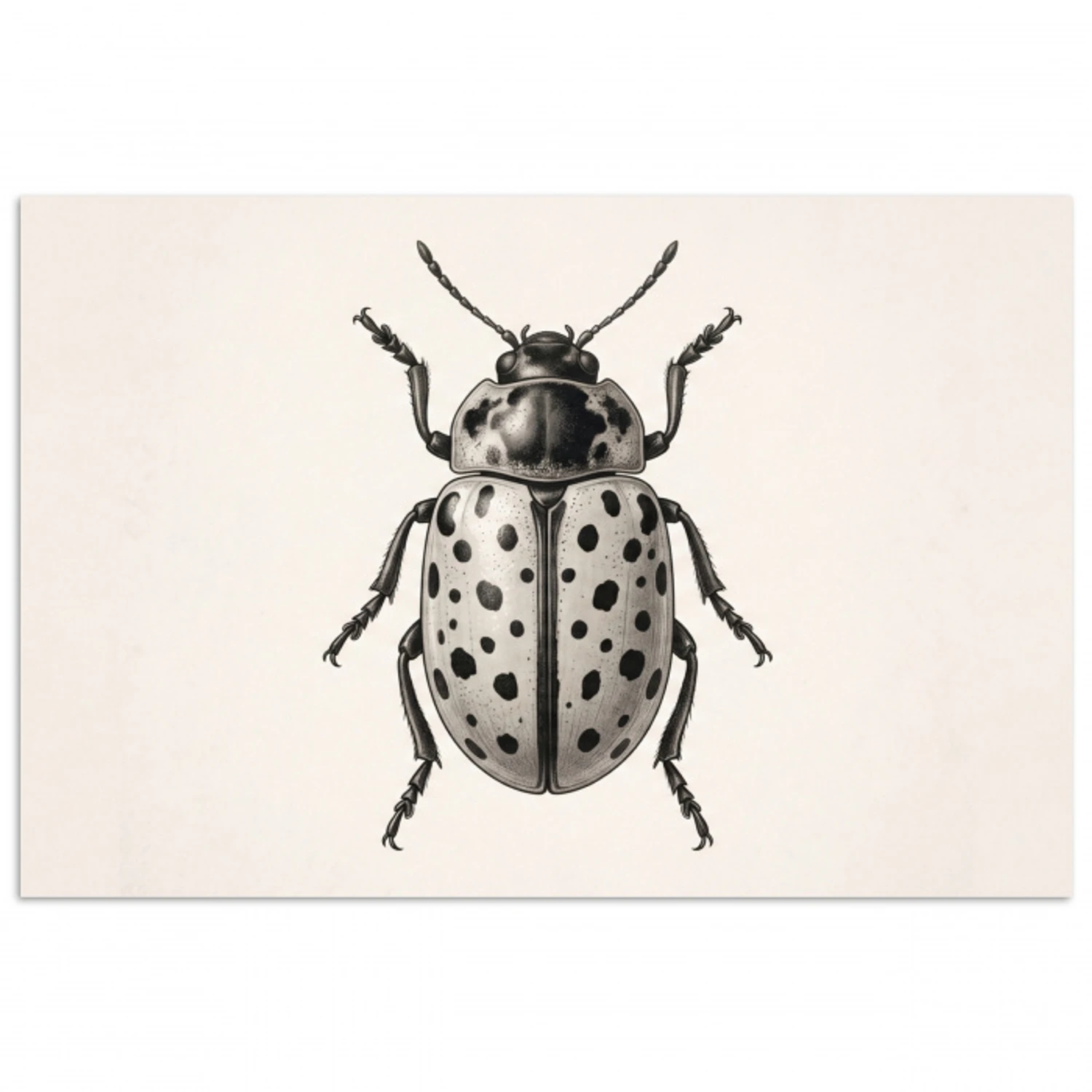 Kever - Insect - Vintage poster papier klein -3d