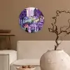 Park - Bomen - Bloemen - Gebouwen Wandcirkel kunststof plaat 5mm dik klein -sfeer1