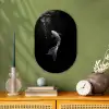 Koi - Vis - Wit - Zwart Wandcirkel Ovaal Forex klein -sfeer2