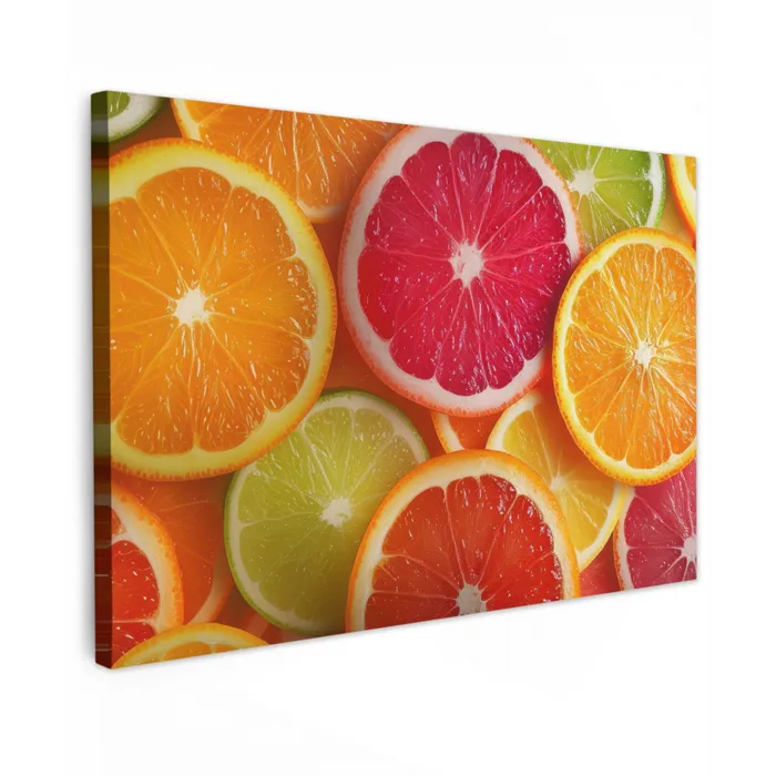 Fruit - Kleurrijk - Close up canvas 2cm klein -z3d