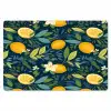 Bloemen - Bladeren - Citroenen - Blauw Placemat vinyl groot 368 -zzsfeer1_Kitchenyeah-website
