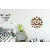 Donuts - Chocolade - Wit - Beige Wandcirkel aluminium klein -kinderkamer