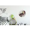 Rood - Marmer - Goud Wandcirkel aluminium klein -kinderkamer