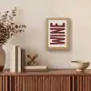 Wine - Red - Decoratie - Japandi Light Box met kabel (Tafellamp) klein -sfeer2
