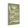 Groen - Abstracte kunst - Modern aluminium wit klein -3d