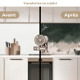 Edelhert - Gewei - Schildering - Rustiek keuken achterwand 2 middel -voor-na2_FR