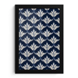 Modern - Ontwerp - Blauw fotolijst zwart zonder passe partout klein 224 -3d
