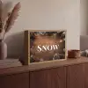 Sneeuw - Houtlook - Quote - Let it snow Light Box met batterij (Wandlamp) middel -sfeer2