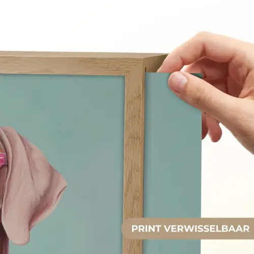 Hond - Overhemd - Bloemen - Bril Light Box met batterij (Wandlamp) middel -USP_websiteprintNL
