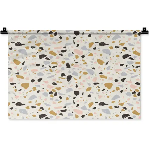 Terrazzo -  Patroon - Neutraal - Zacht - Multi Wandkleed katoen klein 269 -zz3d