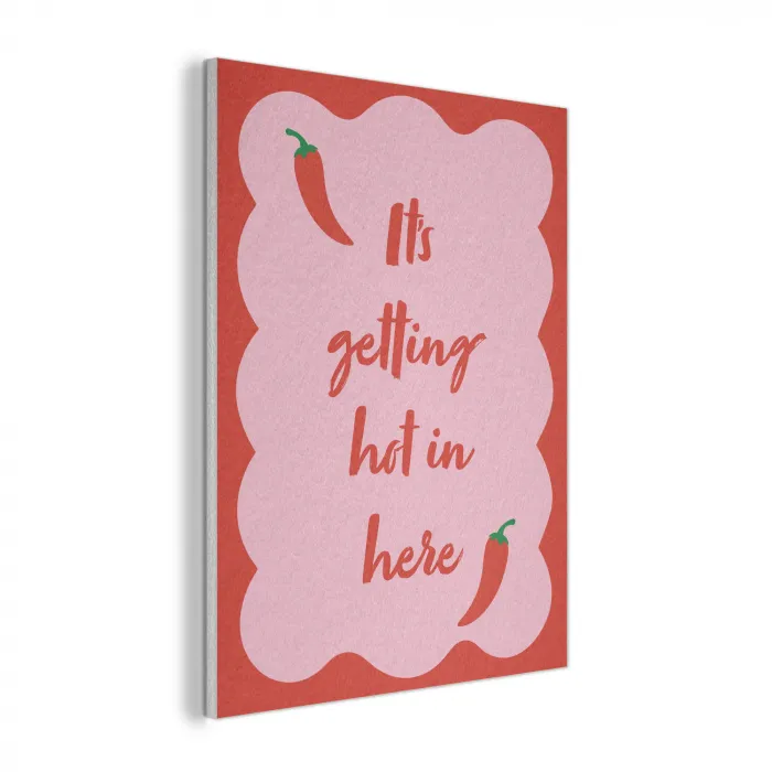 Chilipeper - Red - Hot - Quotes PET vilt klein -3d