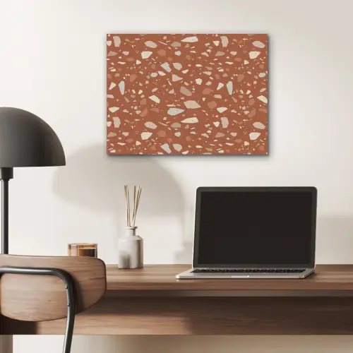 Terrazzo - Patroon - Klei PET vilt klein 837 -sfeer5