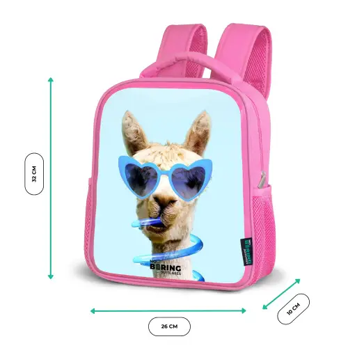 Allard Alpaca Kinderrugzak - Roze middel -productfoto_formaten