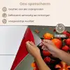 Vrouw - Chocolade - Frambozen - Aardbeien - Koekjes keuken achterwand spatscherm klein -spatscherm_NL