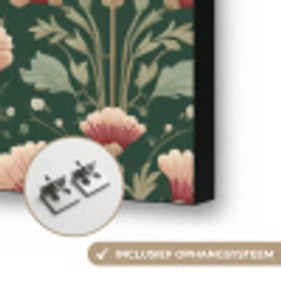 Patroon - Botanisch - Kleurrijk Textielframe zwart klein 947 -USP_ophangsysteemNL
