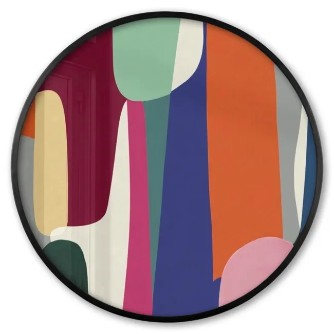 Photo Frame Round - Shapes - Rhythmic - Colors - Abstract