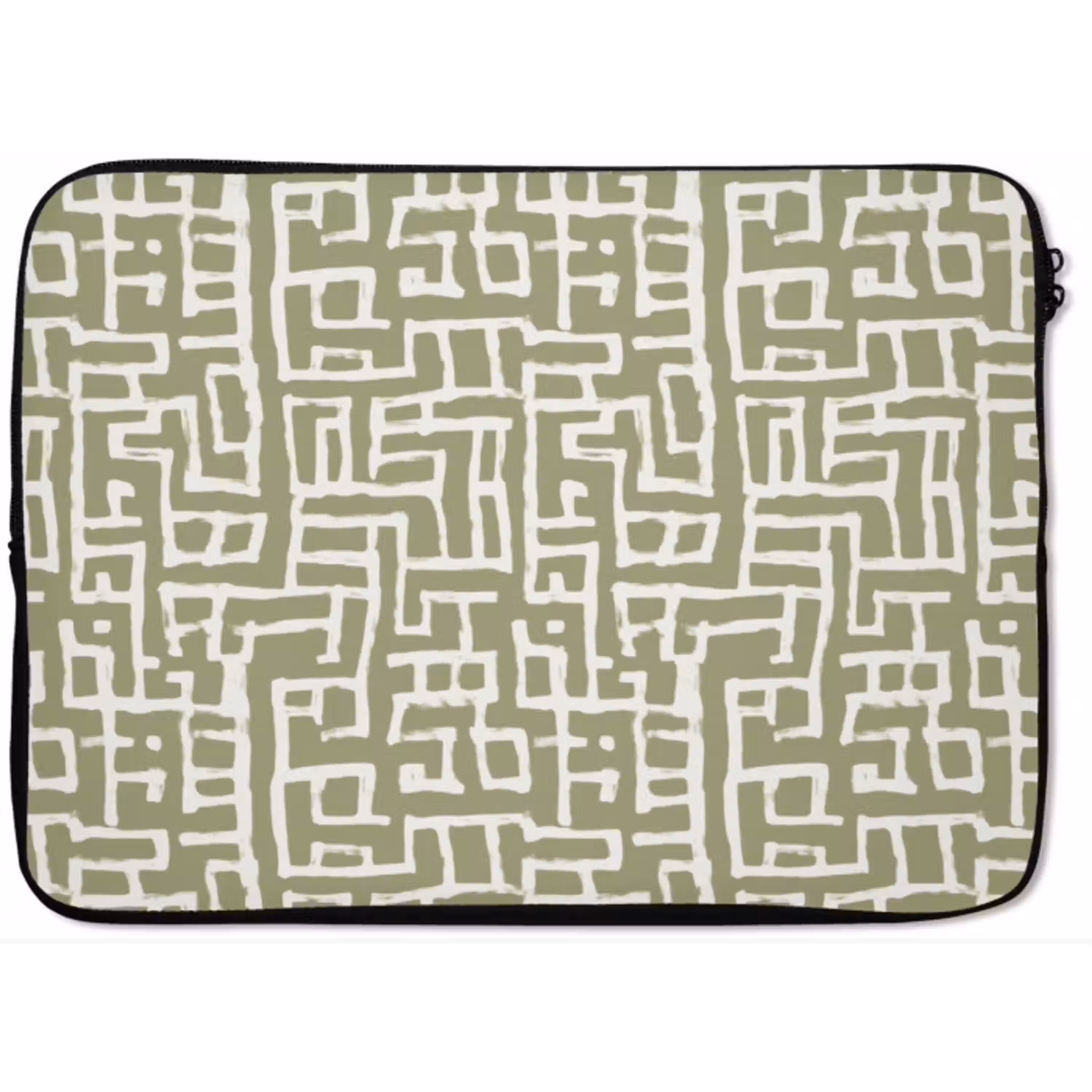 Grafisch - Patroon - Groen laptophoes neopreen klein 279 -zkaufland3dotto