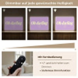 Oh darling - Hart - Paars Light Box met batterij (Wandlamp) middel -USP_dimbaarDE