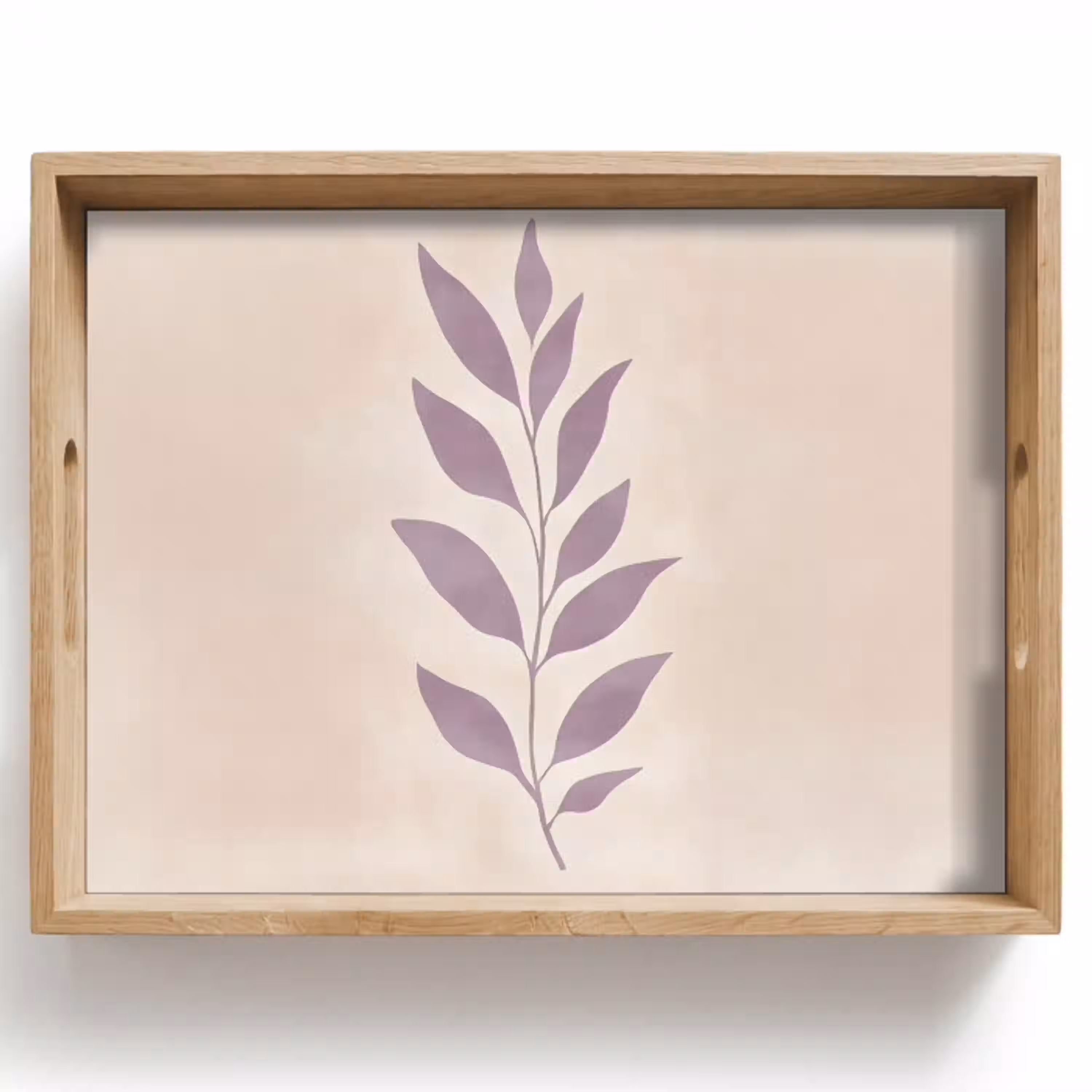 Tak - Bladeren - Minimalistisch - Beige Dienblad Rechthoek middel -z3d_shopping