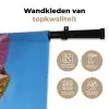 Ballonnen - Goud - Stervorm - Roze Wandkleed katoen klein -sfeer2