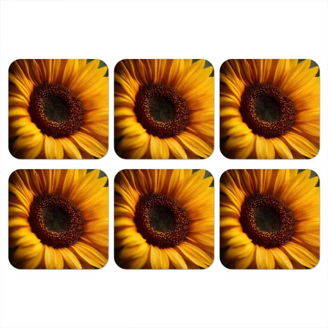 Coaster - Yellow - Sunflower - Summer