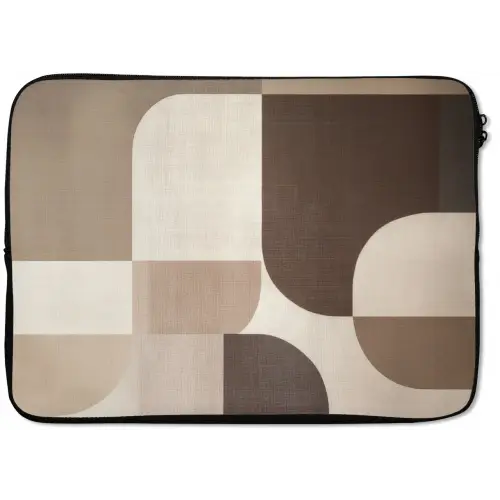 Geometrisch - Geweven structuur - Modern laptophoes neopreen klein -zkaufland3dotto