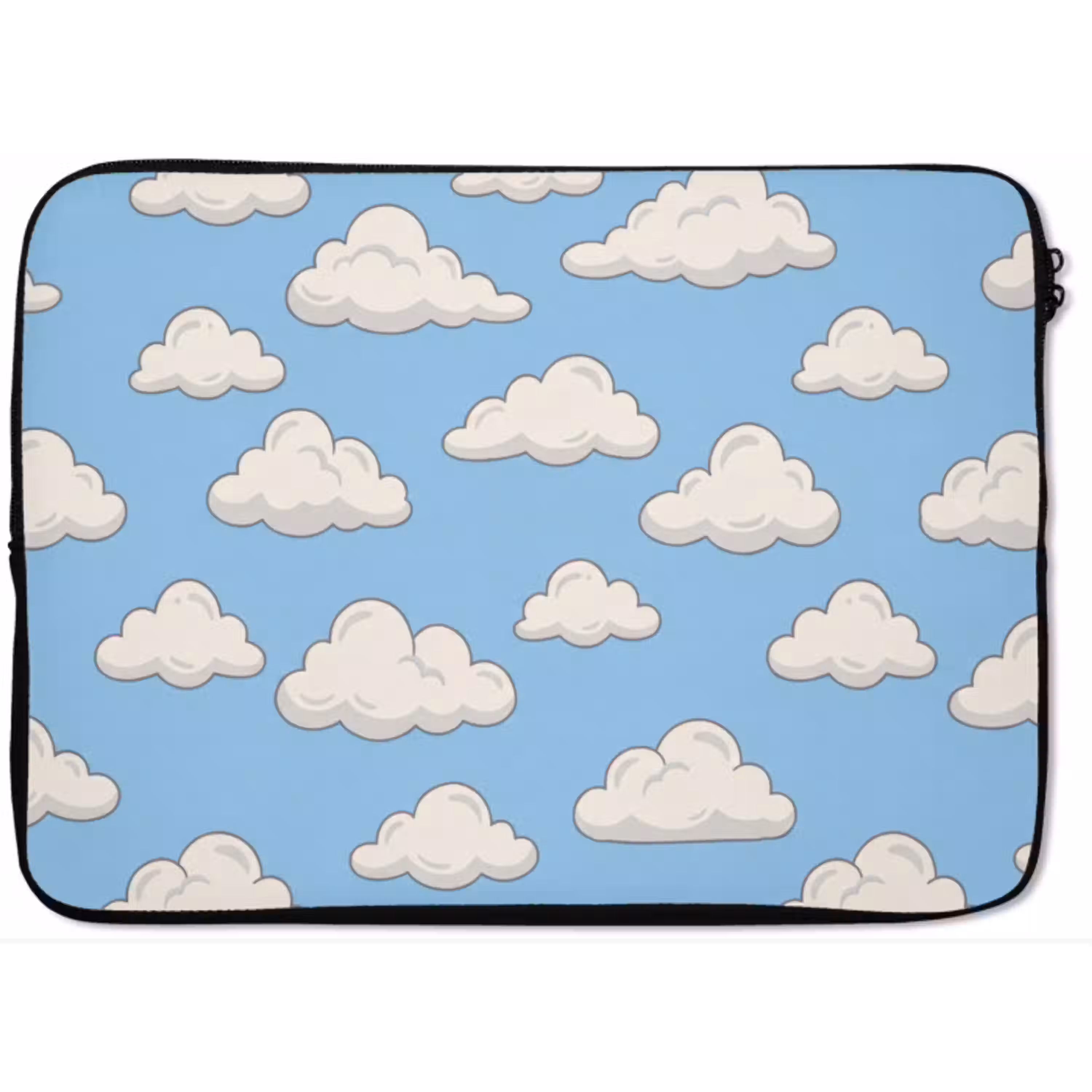 Wolk - Cartoon - Lucht - Blauw - Wit laptophoes neopreen klein -zkaufland3dotto