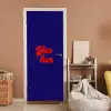 Blauw - Rood - Yes fun - 3D deurposter klein -sfeer1