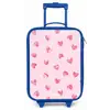 Roze hartjes Kinderkoffer - Blauw klein -zz3dotto