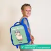 Kawai - Alpaca - Groen Kinderrugzak - Blauw middel -sfeer3_NL