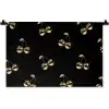 Patroon - Kersen - Goud - Chrome Wandkleed katoen klein -zz3d