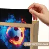 Voetbal - Vuur - IJs - Blauw Light Box met kabel (Kinderlampje) klein -USP_websiteprintNL