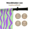 Golven - Paars - Mint - Groen Wandkleed katoen klein 269 -sfeer2