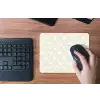 Abstract - Motief - Beige muismat rubber klein 262 -toetsenbord