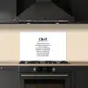 Kok - Definitie - Chef - Koken - Keuken - Spreuken - Woordenboek keuken achterwand spatscherm klein -sfeer1
