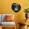 Koffie - Schotel - Koffiebonen - Retro Wandcirkel Organisch Forex 3mm klein -sfeer4