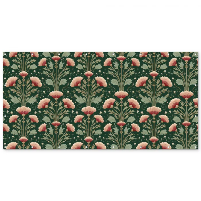 Patroon - Botanisch - Kleurrijk Balkonbeschermer Duitsland klein 596 -zz_3d
