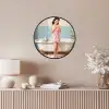 Badkamer - Vrouw - Roze Fotolijst rond zonder passe partout klein -sfeer3