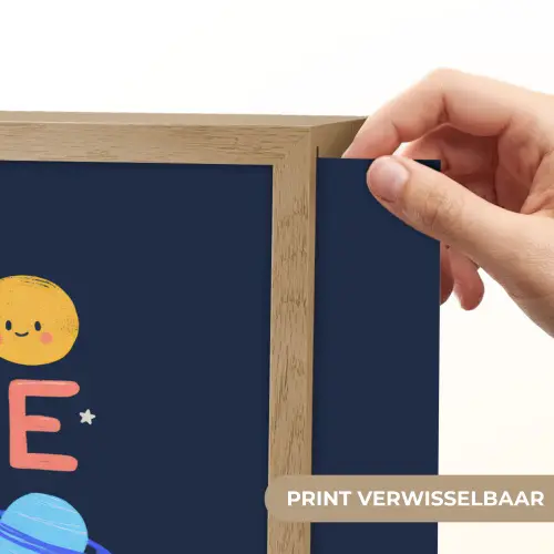 Astronaut - Ruimte - Planeten Light Box met batterij (Wandlamp kind) middel -USP_websiteprintNL