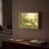 Konijn - Zonlicht - Bos Light Box met batterij (Wandlamp) middel -sfeer1