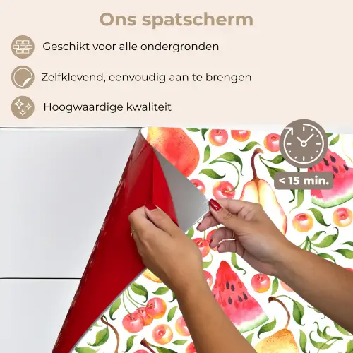 Fruit - Watermeloen - Kersen - Peer keuken achterwand spatscherm klein 900 -spatscherm_NL